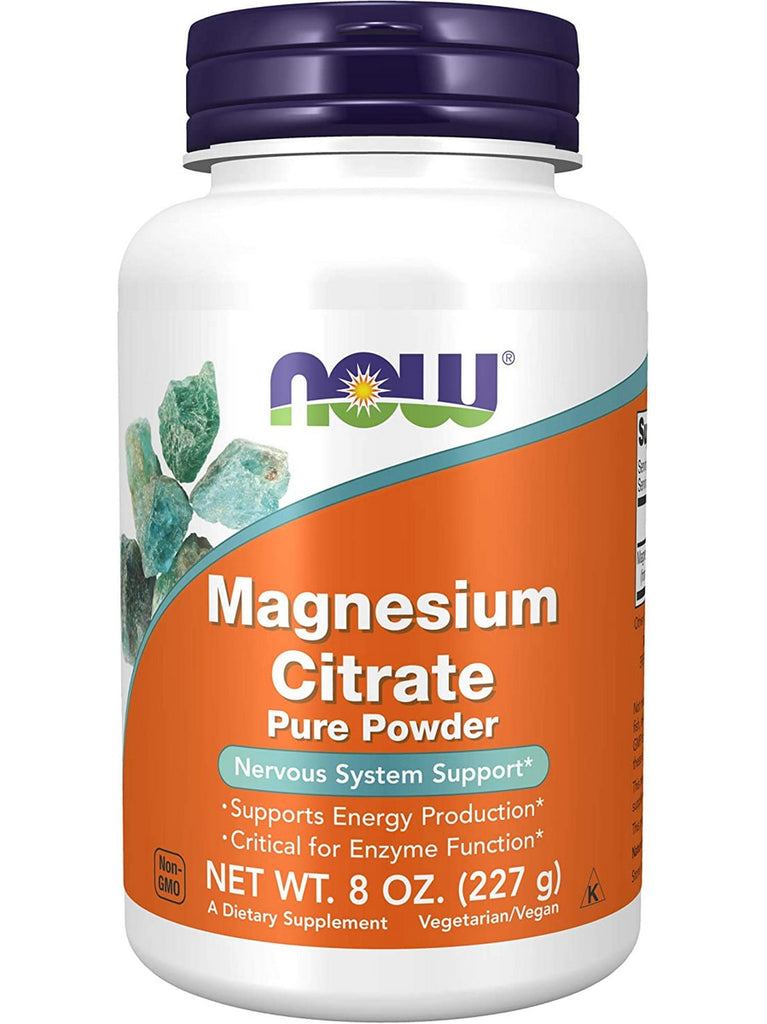 NOW Foods, Magnesium Citrate Pure Powder, 8 oz