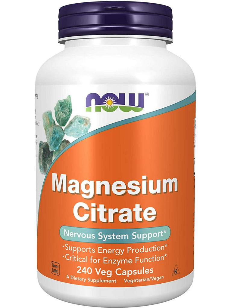NOW Foods, Magnesium Citrate, 240 veg capsules