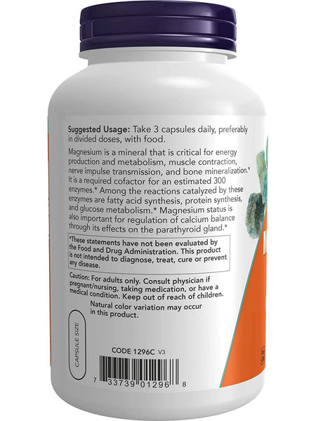 NOW Foods, Magnesium Citrate, 240 veg capsules