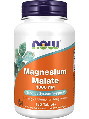 NOW Foods, Magnesium Malate 1000 mg, 180 tablets