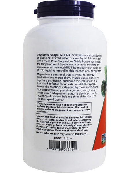NOW Foods, Magnesium Oxide Pure Powder, 8 oz