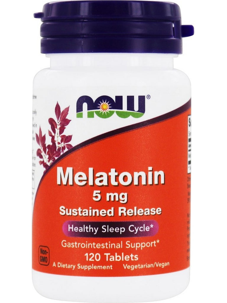 NOW Foods, Melatonin 5 mg Sustained Release, 120 tablets