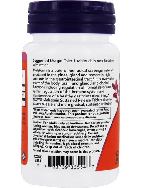 NOW Foods, Melatonin 5 mg Sustained Release, 120 tablets