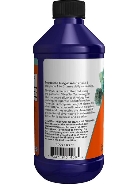 NOW Foods, Silver Sol 10 ppm Silver, 8 fl oz