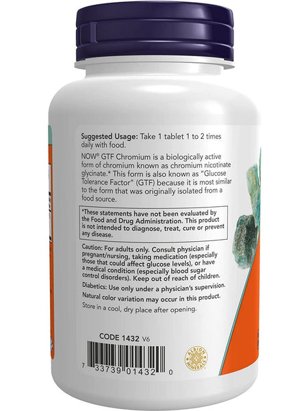 NOW Foods, GTF Chromium 200 mcg, 250 tablets