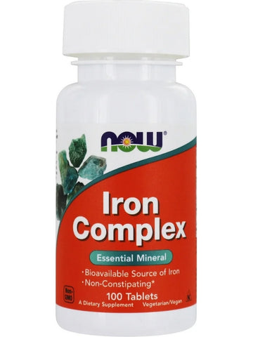 NOW Foods, Iron Complex, 100 tablets