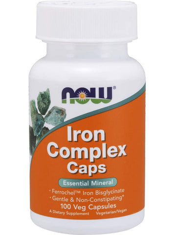 NOW Foods, Iron Complex Caps, 100 veg capsules