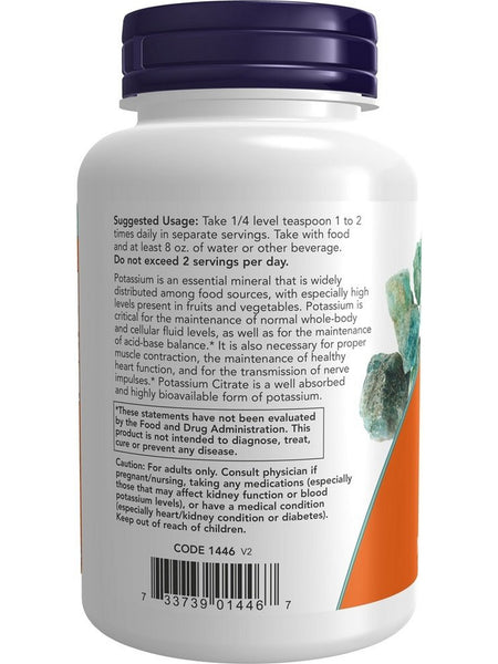 NOW Foods, Potassium Citrate Pure Powder, 12 oz