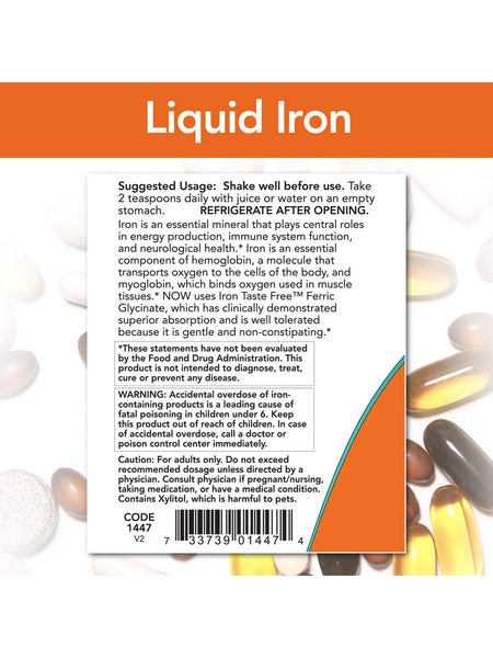 NOW Foods, Iron Liquid, 8 fl oz