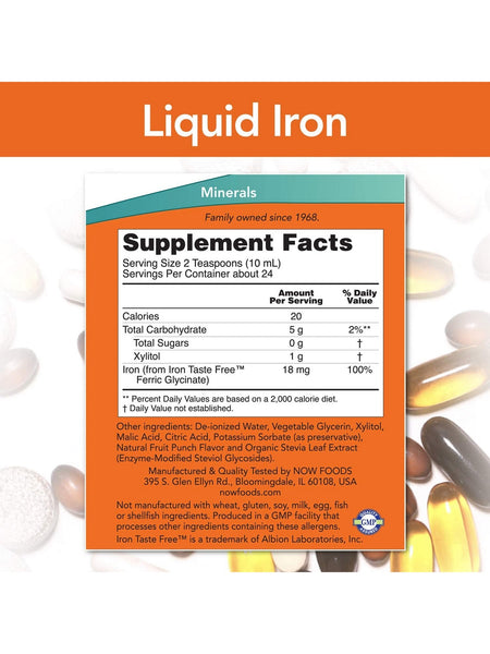 NOW Foods, Iron Liquid, 8 fl oz