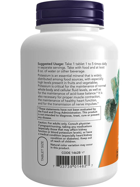 NOW Foods, Potassium Gluconate 99 mg, 250 tablets