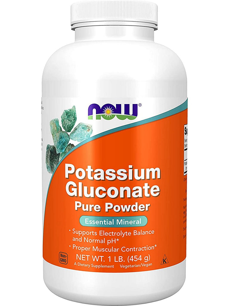 NOW Foods, Potassium Gluconate Pure Powder, 1 lb