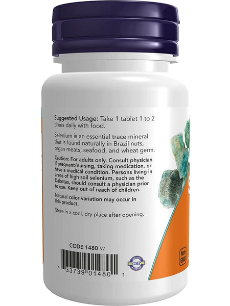 NOW Foods, Selenium 100 mcg, 100 tablets
