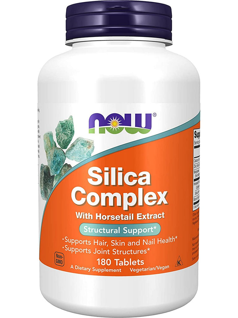 NOW Foods, Silica Complex with Horsetail Extract, 180 tablets