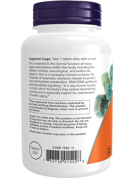 NOW Foods, Zinc 50 mg, 250 tablets