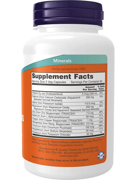 NOW Foods, Full Spectrum Mineral Caps, 120 veg capsules
