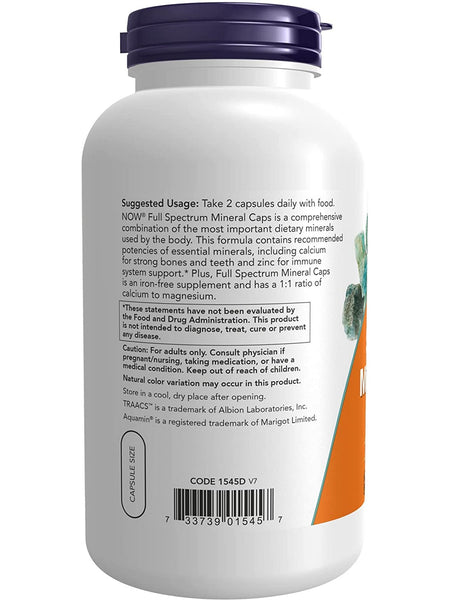 NOW Foods, Full Spectrum Mineral Caps, 240 capsules