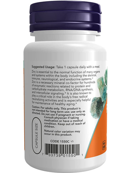 NOW Foods, Zinc Picolinate 50 mg, 60 veg capsules