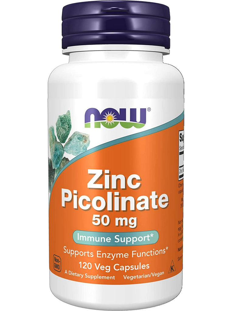 NOW Foods, Zinc Picolinate 50 mg, 120 veg capsules