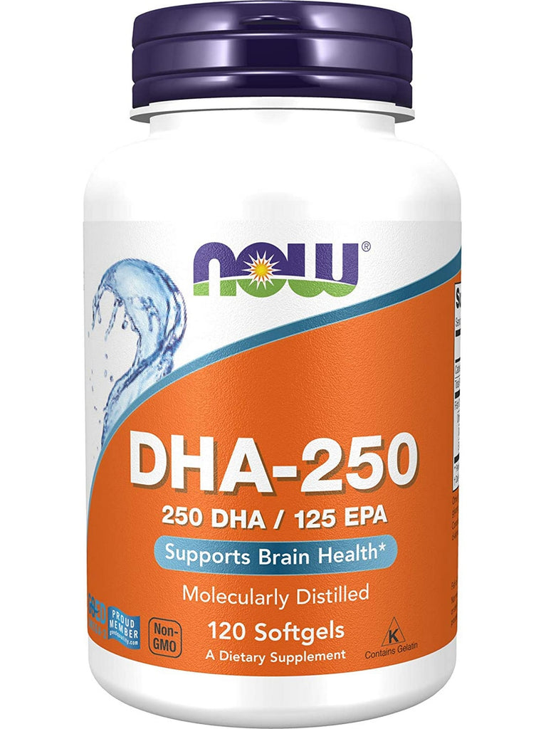 NOW Foods, DHA-250, 120 softgels