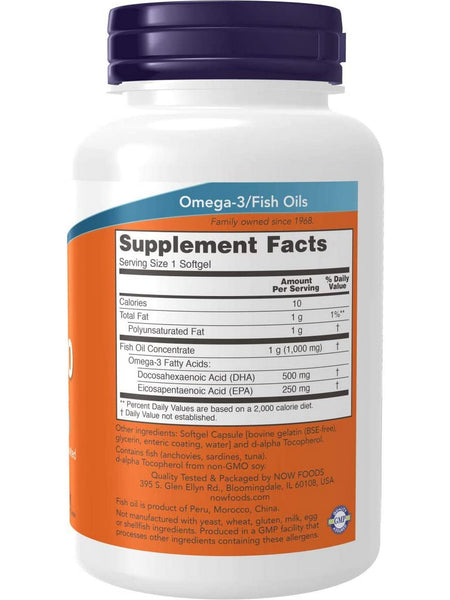 NOW Foods, DHA-500, Double Strength, 90 softgels