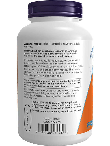 NOW Foods, Ultra Omega-3 (Fish Gelatin), 180 fish softgels