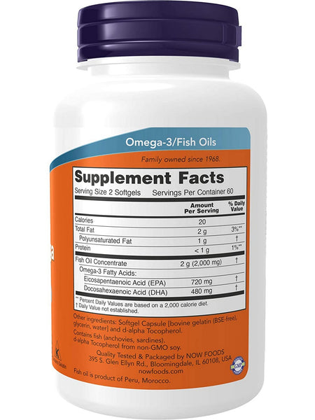 NOW Foods, Super Omega EPA, Double Strength, 120 softgels