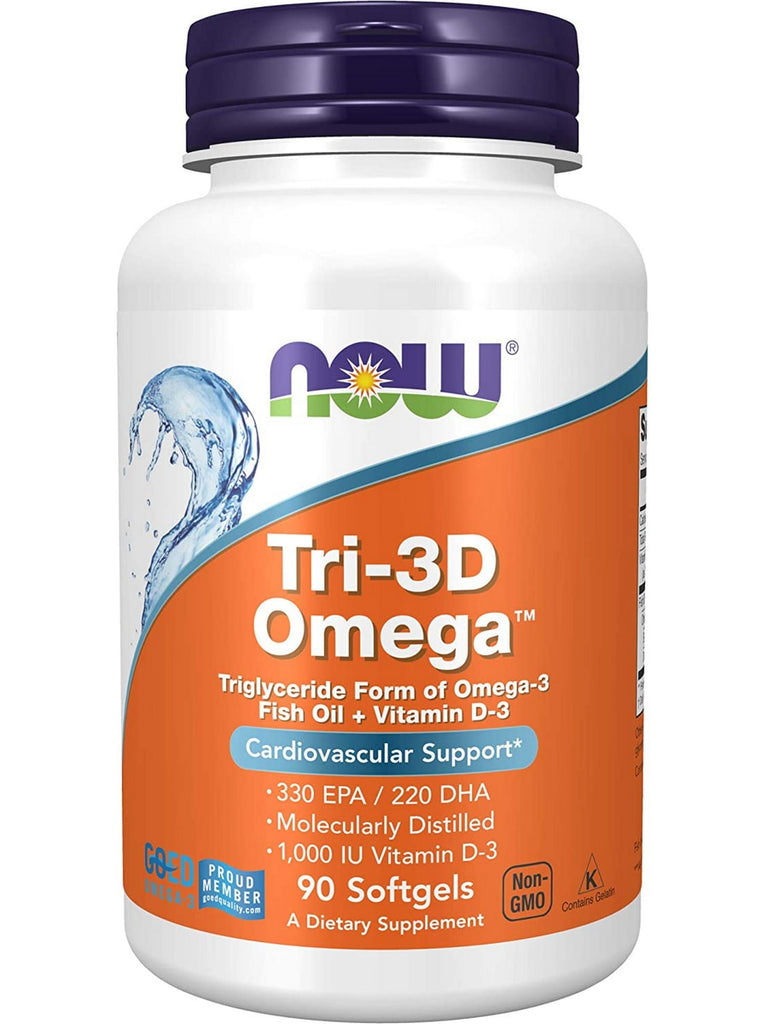 NOW Foods, Tri-3D Omega™, 90 softgels