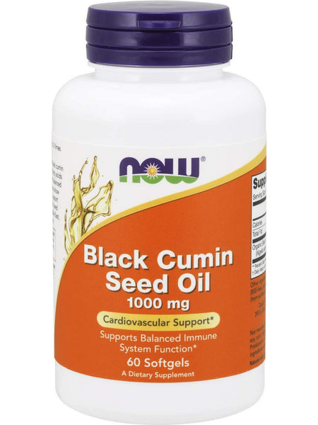 NOW Foods, Black Cumin Seed Oil 1000 mg, 60 softgels