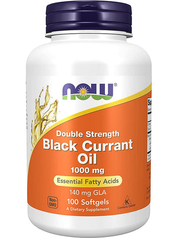 NOW Foods, Black Currant Oil, Double Strength 1000 mg, 100 softgels