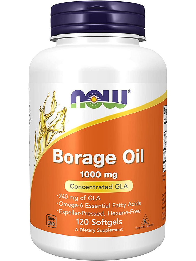 NOW Foods, Borage Oil 1000 mg, 120 softgels