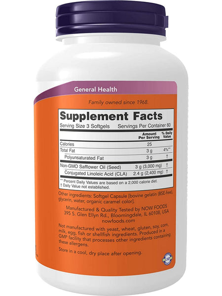 NOW Foods, CLA (Conjugated Linoleic Acid) 800 mg, 180 softgels