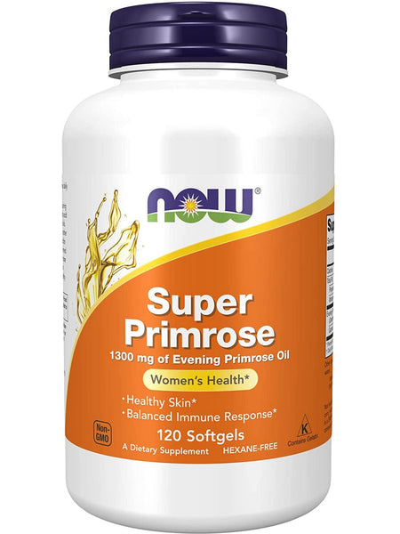 NOW Foods, Super Primrose 1300 mg, 120 softgels