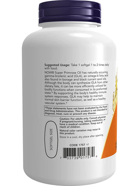 NOW Foods, Super Primrose 1300 mg, 120 softgels