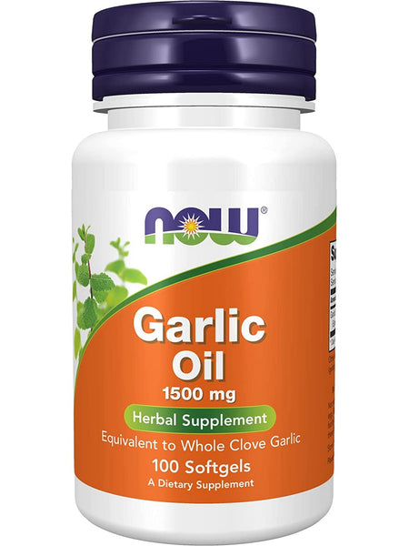 NOW Foods, Garlic Oil 1500 mg, 100 softgels