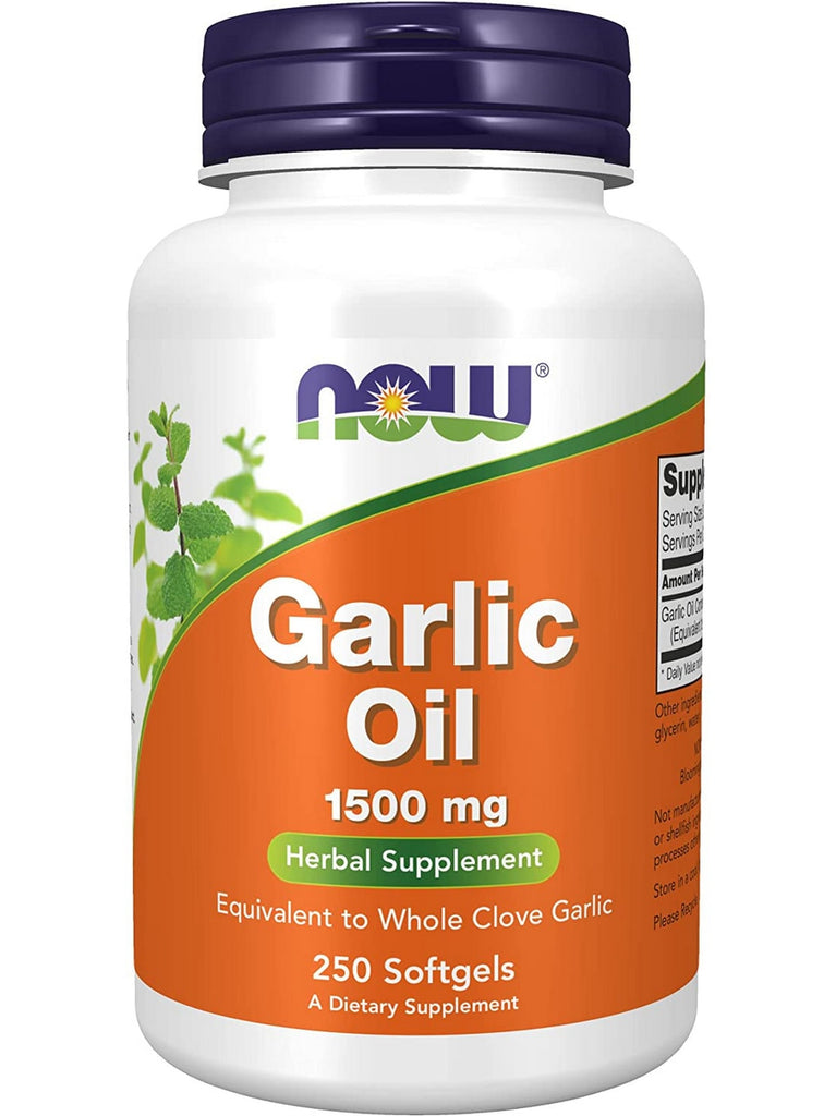 NOW Foods, Garlic Oil 1500 mg, 250 softgels