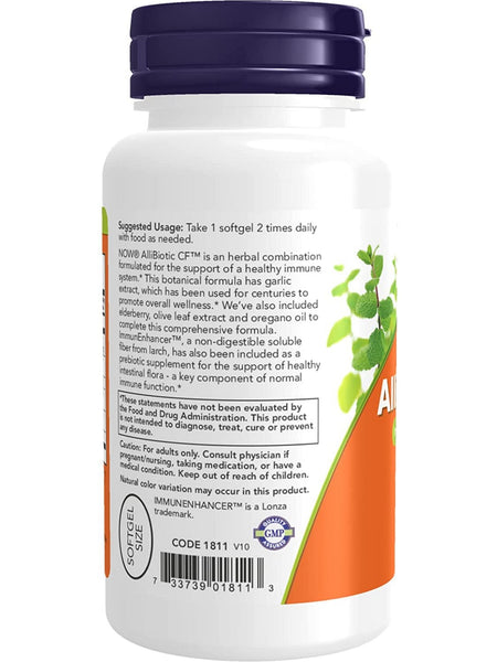 NOW Foods, AlliBiotic CF™, 60 softgels