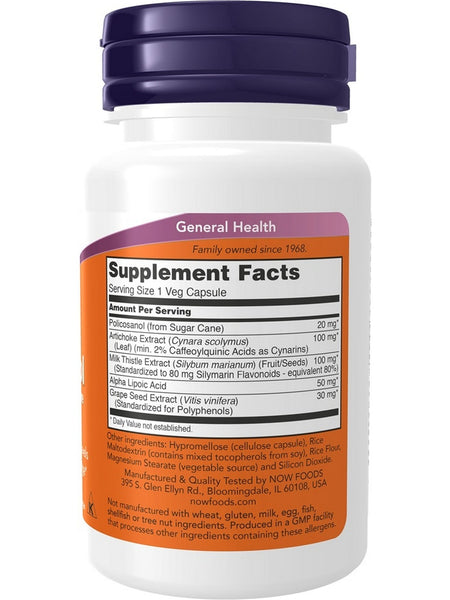 NOW Foods, Policosanol, Double Strength 20 mg from Sugar Cane, 90 veg capsules