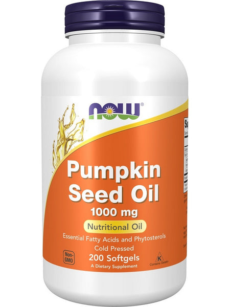 NOW Foods, Pumpkin Seed Oil 1000 mg, 200 softgels