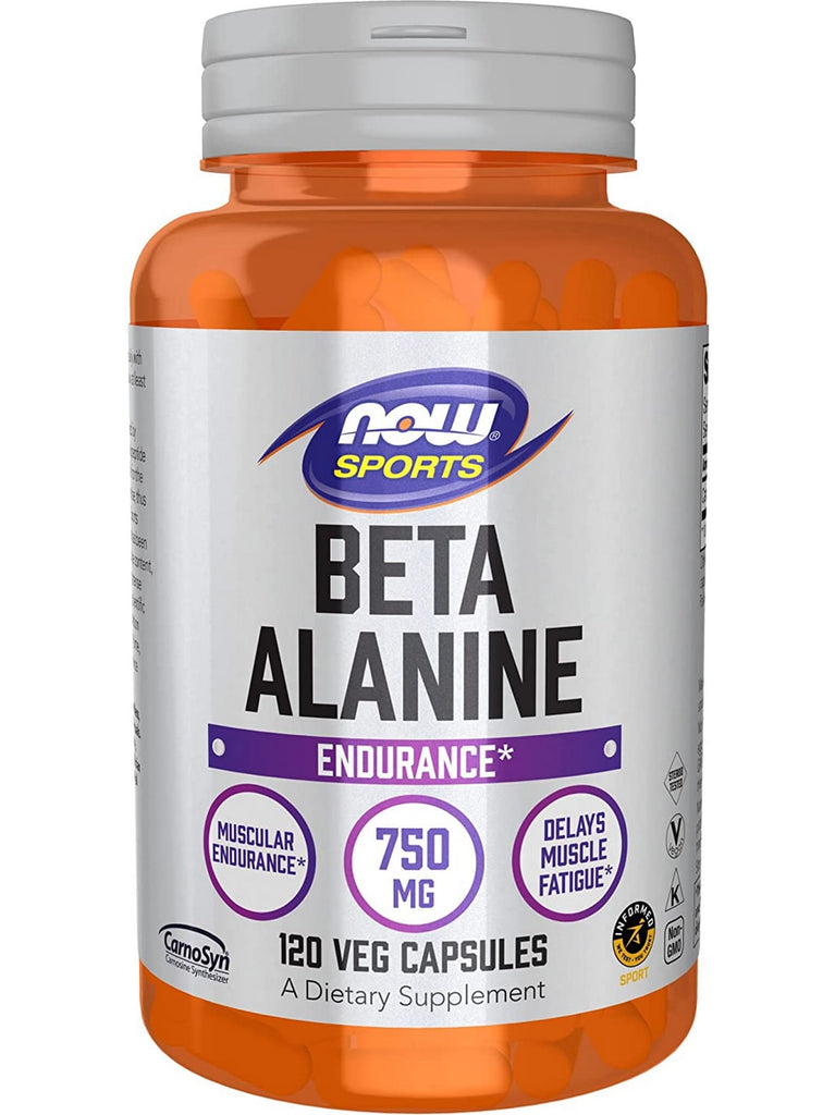 NOW Foods, Beta-Alanine 750 mg, 120 veg capsules