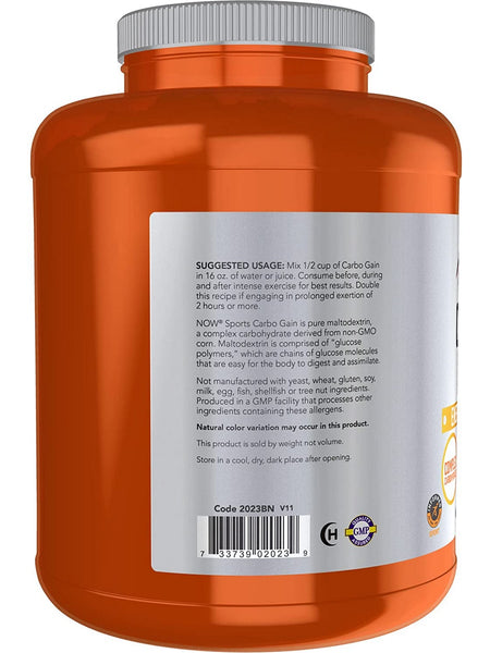 NOW Foods, Carbo Gain, 8 lbs