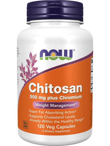 NOW Foods, Chitosan 500 mg plus Chromium, 120 veg capsules