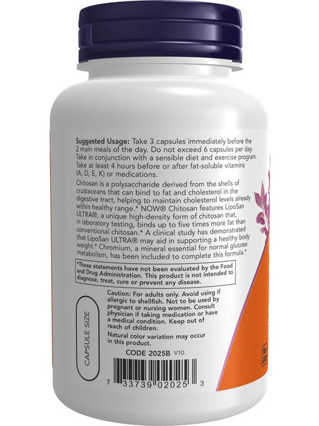 NOW Foods, Chitosan 500 mg plus Chromium, 120 veg capsules