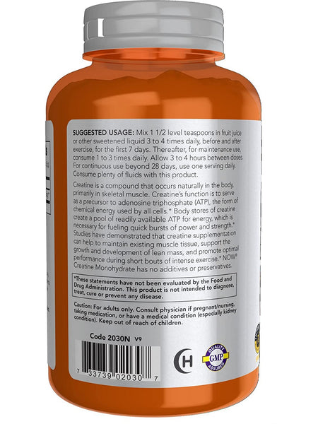 NOW Foods, Creatine Monohydrate, 8 oz