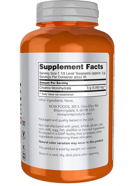 NOW Foods, Creatine Monohydrate, 8 oz