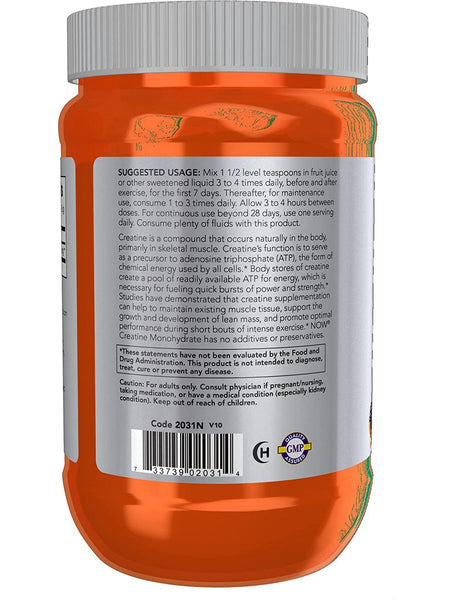 NOW Foods, Creatine Monohydrate, 21.2 oz