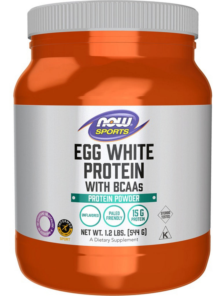 NOW Foods, Egg White Protein, Unflavored, 1.2 lbs