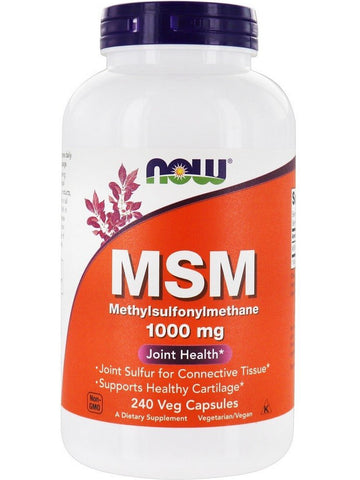 NOW Foods, MSM 1000 mg, 240 veg capsules