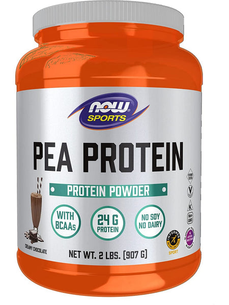 NOW Foods, Pea Protein, Creamy Chocolate Powder, 2 lbs