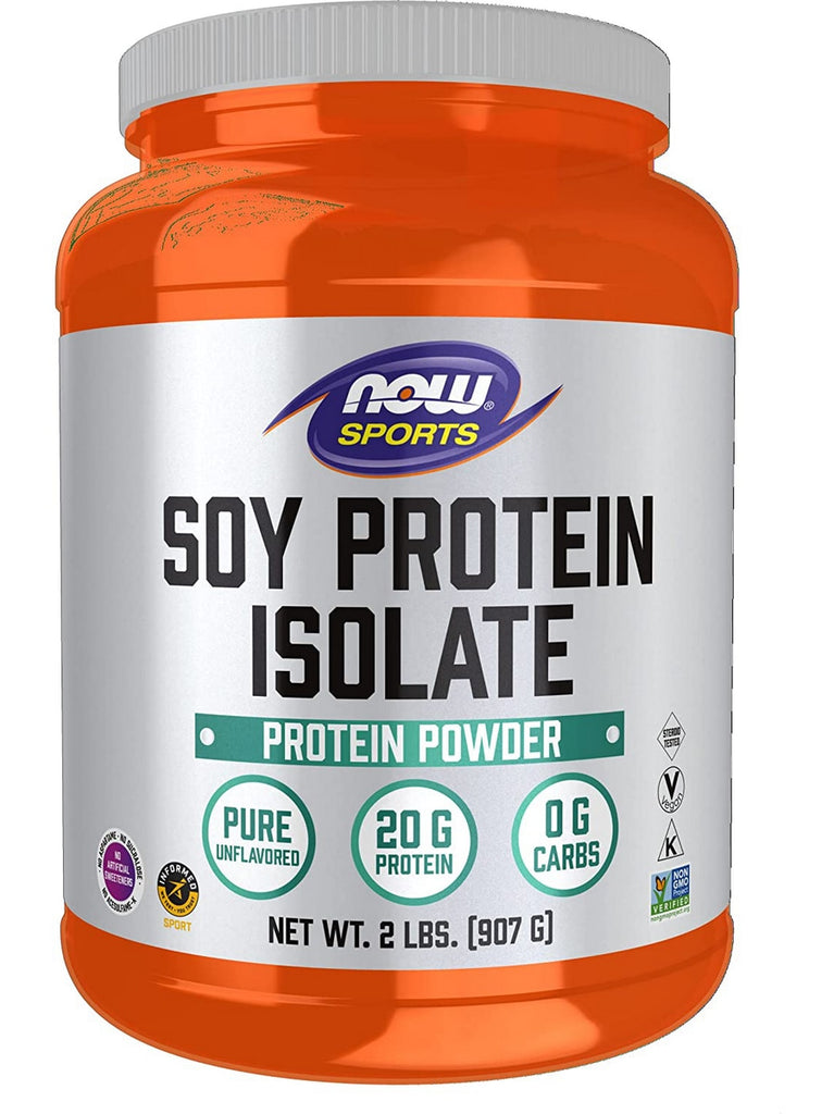 NOW Foods, Soy Protein Isolate, Unflavored Powder, 2 lbs